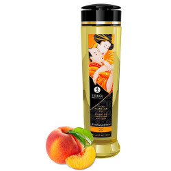 Shunga Huile de massage Stimulation Pêche 240mL
